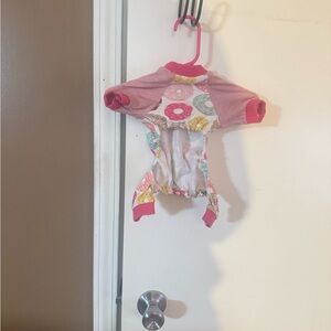 Pink Dog Clothing and Accessories with Floral Design